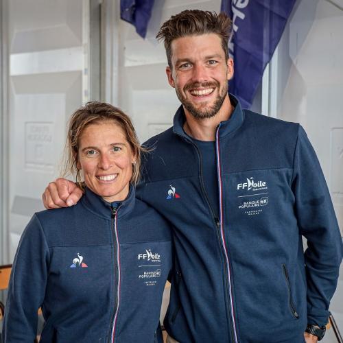 Camille Lecointre et Jérémie Mion sur la Transat Jacques Vabre 2023